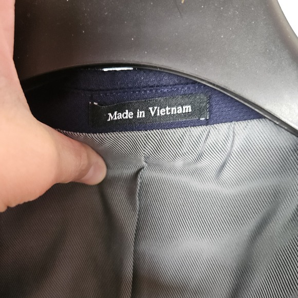 Pronto Uomo 42short Blue Mens Blazer Suit Jacket Sport Coat, Blended Material - Picture 4 of 6